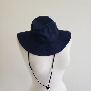 Scala Sun Hat Size Medium Outdoor‎ Design Navy Blue  Adjustable